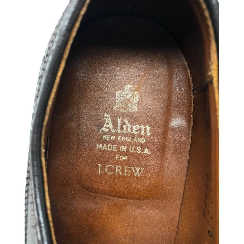 Alden J Crew Mens‎ 97572 Brown Calfskin Long Wing AMPUTEE RIGHT SHOE ONLY Size 9